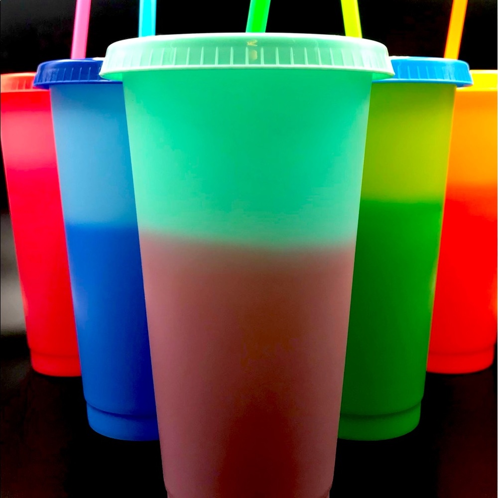 Blank 24 ounce Color Changing Cold Cups | Lid & Straw Included
